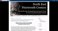 Desktop Screenshot of northeast19thcentury.org